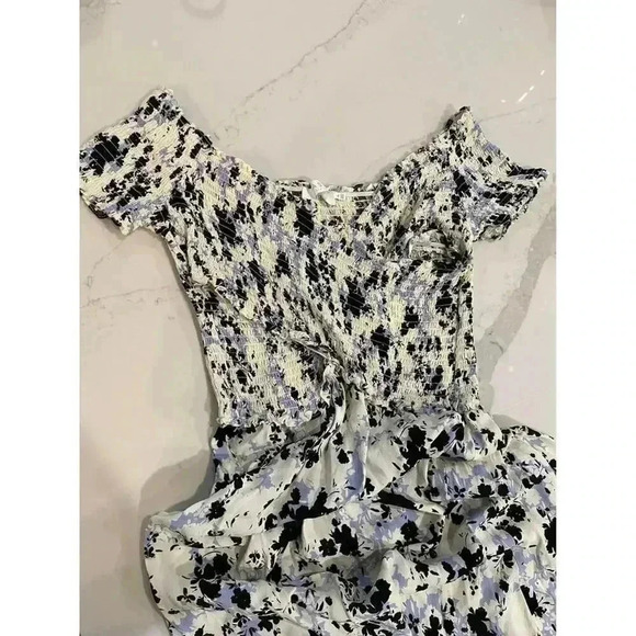 ASTR The Label Criss Cross Smock Floral Midi Dress Women’s Size XL - Picture 7 of 8